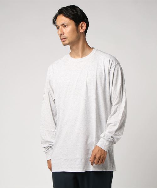 FRUIT OF THE LOOM（フルーツオブザルーム）の「＃FRUIT OF THE LOOM/フルーツオブザルーム　5ｏｚ ロングスリーブＴＥＥ（Tシャツ/カットソー・メンズ・パープル/ネイビー/レッド/カーキ/オレンジ/グリーン/ライトピンク/ワイン/ライトブルー/イエロー/グレー/チャコールグレー/ホワイト/ブラック・MEDIUM/LARGE/SMALL）」の21枚目の写真