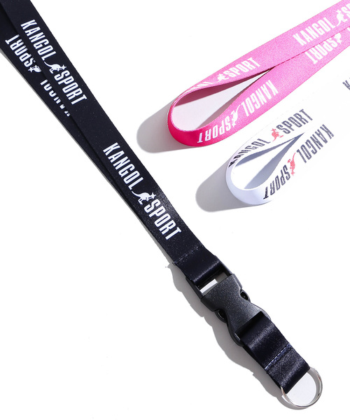 KANGOL（カンゴール）の「∴WEGO/KANGOL SPORT別注ネックストラップ（ネックレス・メンズ・ホワイト/ブラック/ピンク/イエロー/ブルー/ブラック系その他・FREE）」の3枚目の写真