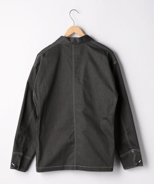 coen（コーエン）の「【セットアップ企画】ピーチツイルカバーオール（カバーオール・メンズ・ダークグレー/ネイビー・SMALL/MEDIUM/LARGE/X-LARGE）」の7枚目の写真