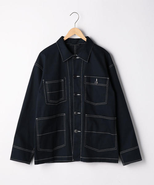 coen（コーエン）の「【セットアップ企画】ピーチツイルカバーオール（カバーオール・メンズ・ダークグレー/ネイビー・SMALL/MEDIUM/LARGE/X-LARGE）」の8枚目の写真