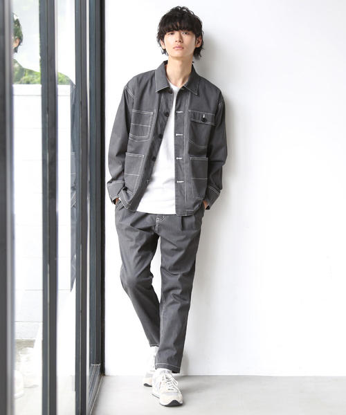 coen（コーエン）の「【セットアップ企画】ピーチツイルカバーオール（カバーオール・メンズ・ダークグレー/ネイビー・SMALL/MEDIUM/LARGE/X-LARGE）」の15枚目の写真