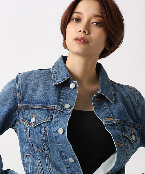 ホットなアイテム、ホットな節約 セール】シンプルデニムジャケット（デニムジャケット）｜AZUL ジャケット・アウター