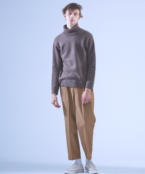 ABAHOUSE（アバハウス）の「YAK/RA/CA タートルネックニット（ニット/セーター・メンズ・グレー/カーキ/ダークオレンジ/ネイビー・44/46/48）」の5枚目の写真