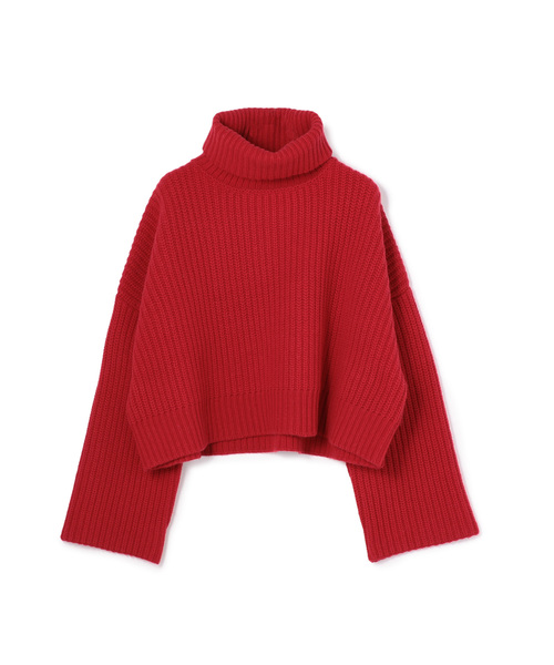 DEMYLEE ニット　タートル　レッド赤 DEMYLEE（デミリー）の「DEMYLEE タートルネックニット（ニット