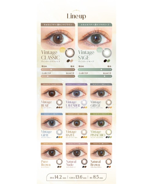 Angelcolor(エンジェルカラー)の「AngelColor Bambi Series Vintage 1day ヴィンテージヘーゼル(10枚入り)(コンタクトレンズ・カラコン・レディース・ブラウン・±0.00/-0.50/-0.75/-1.00/-1.25/-1.50/-1.75/-2.00/-2.25/-2.50/-2.75/-3.00/-3.25/-3.50/-3.75/-4.00/-4.25/-4.50/-4.75/-5.00/-5.25/-5.50/-5.75/-6.00/-6.50/-7.00/-7.50/-8.00/-8.50/-9.00/-9.50/-10.00)」の3枚目の写真