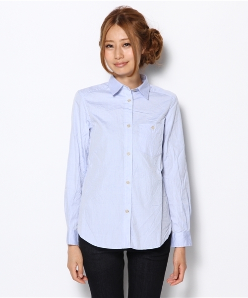 MYSELF ABAHOUSE（マイセルフアバハウス）の「ｵｯｸｽﾚｷﾞｭﾗｰｼｬﾂ（シャツ/ブラウス・レディース・オレンジ/グリーン系その他/ホワイト/サックスブルー・MEDIUM/SMALL）」の5枚目の写真