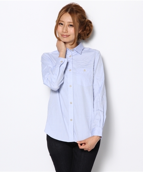 MYSELF ABAHOUSE（マイセルフアバハウス）の「ｵｯｸｽﾚｷﾞｭﾗｰｼｬﾂ（シャツ/ブラウス・レディース・オレンジ/グリーン系その他/ホワイト/サックスブルー・MEDIUM/SMALL）」の14枚目の写真