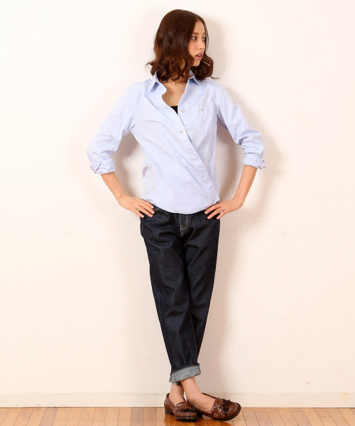 MYSELF ABAHOUSE（マイセルフアバハウス）の「ｵｯｸｽﾚｷﾞｭﾗｰｼｬﾂ（シャツ/ブラウス・レディース・オレンジ/グリーン系その他/ホワイト/サックスブルー・MEDIUM/SMALL）」の17枚目の写真