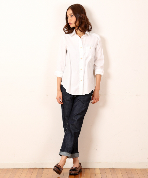 MYSELF ABAHOUSE（マイセルフアバハウス）の「ｵｯｸｽﾚｷﾞｭﾗｰｼｬﾂ（シャツ/ブラウス・レディース・オレンジ/グリーン系その他/ホワイト/サックスブルー・MEDIUM/SMALL）」の18枚目の写真