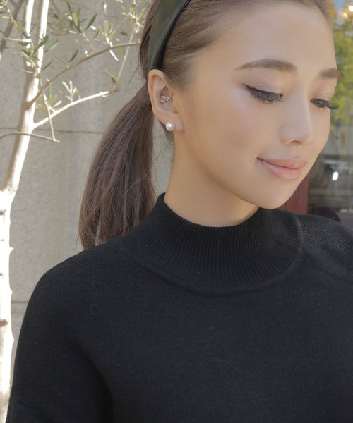 EIMY ISTOIRE(エイミーイストワール)の「アシュリーパールピアス(ピアス(両耳用)・レディース・ゴールド・FREE)」の1枚目の写真