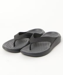 crocs クロックス LiteRide Flip 205182-0DD Black/SlateGrey