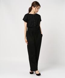 coca（coca） | 前後2wayフレンチスリーブオールインワン(つなぎ/オールインワン)