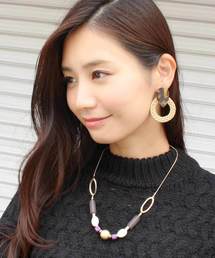 MODE ROBE（モードローブ）の「ドロップ×ラタン ピアス（ピアス（両耳用））」