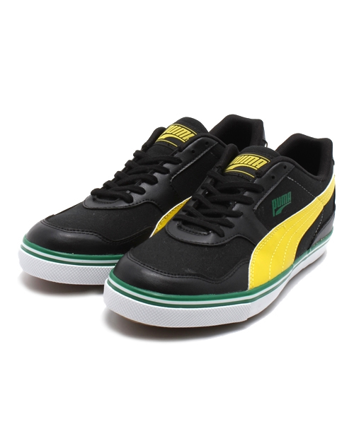 PUMA(プーマ)の「パウリスタ 2.0 (UNISEX)(スニーカー・メンズ・ブラック/ホワイト×グリーン/ホワイト×パープル・22.5cm/25.5cm/24cm/27.5cm/25cm/26cm/24.5cm/27cm/23.5cm/23cm/28cm/29cm/26.5cm/28.5cm)」の3枚目の写真