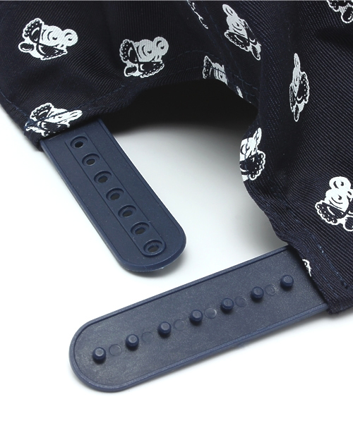 HYSTERIC MINI(ヒステリックミニ)の「Rolling mini Rock 総柄 CAP(キャップ・キッズ・ブラック系その他/ブルー系その他/レッド系その他・52/56/54/50)」の5枚目の写真
