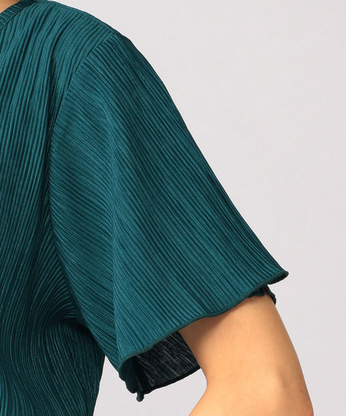 A/C DESIGN BY ALPHA CUBIC(エーシーデザインバイアルファキュービック)の「ウエストギャザーワンピース(ワンピース・レディース・イエロー/グリーン/ネイビー・M size/L size)」の7枚目の写真