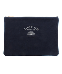 Chez toi | パラフィンキャンパスクラッチ(クラッチバッグ)