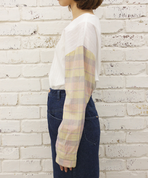 Kastane（カスタネ）の「【Kastane】マドラスオーバーブラウス（シャツ/ブラウス・レディース・ブルー系その他/イエロー系その他・FREE）」の3枚目の写真