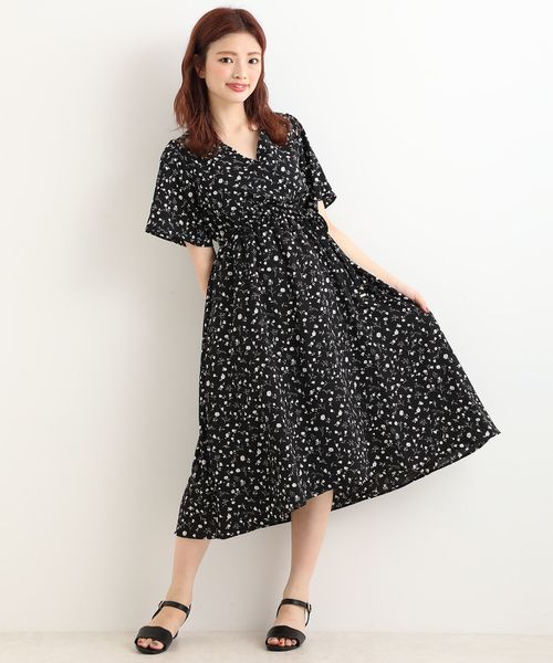 Majestic Legon マジェスティックレゴン の ワントーンミニフラワーワンピース ワンピース Wear