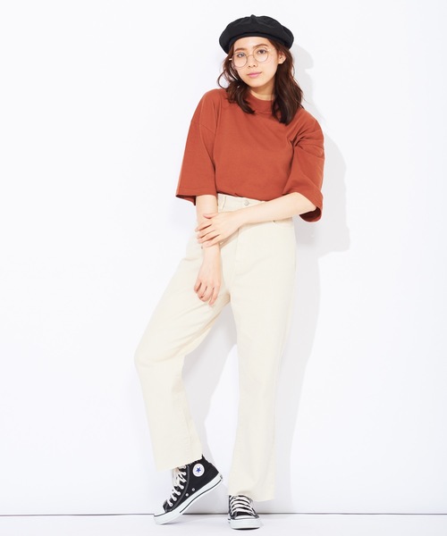 WEGO（ウィゴー）の「WEGO/モカカラーストレートワイドパンツ（その他パンツ・レディース・ライトブラウン/ナチュラル・MEDIUM/LARGE/SMALL）」の3枚目の写真