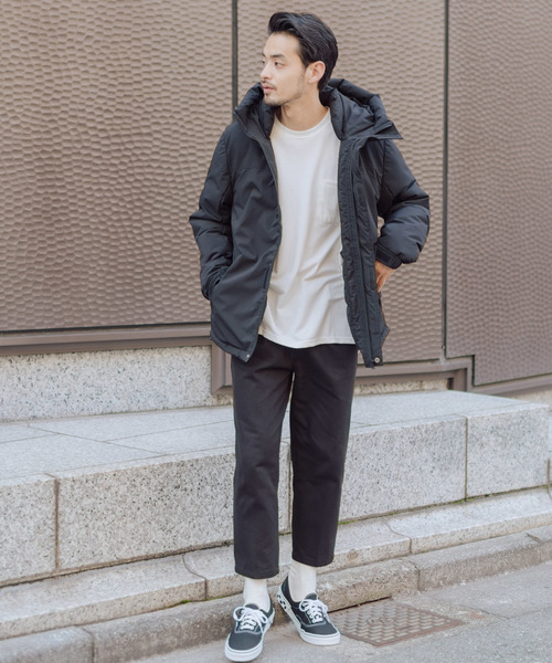 Auntie Rosa Holiday（アンティローザホリデー）の「【Holiday】中綿フードボリュームジャケット（ダウンジャケット/コート・メンズ・ブラック/ベージュ/オリーブ・MEDIUM/LARGE）」の7枚目の写真