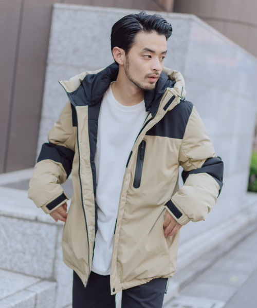 Auntie Rosa Holiday（アンティローザホリデー）の「【Holiday】中綿フードボリュームジャケット（ダウンジャケット/コート・メンズ・ブラック/ベージュ/オリーブ・MEDIUM/LARGE）」の8枚目の写真