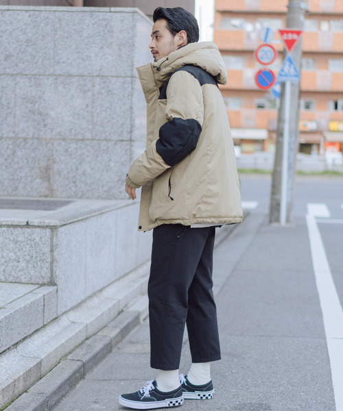 Auntie Rosa Holiday（アンティローザホリデー）の「【Holiday】中綿フードボリュームジャケット（ダウンジャケット/コート・メンズ・ブラック/ベージュ/オリーブ・MEDIUM/LARGE）」の10枚目の写真