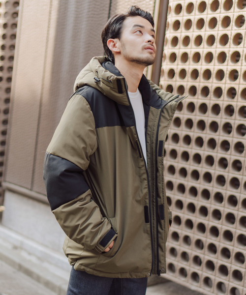 Auntie Rosa Holiday（アンティローザホリデー）の「【Holiday】中綿フードボリュームジャケット（ダウンジャケット/コート・メンズ・ブラック/ベージュ/オリーブ・MEDIUM/LARGE）」の14枚目の写真