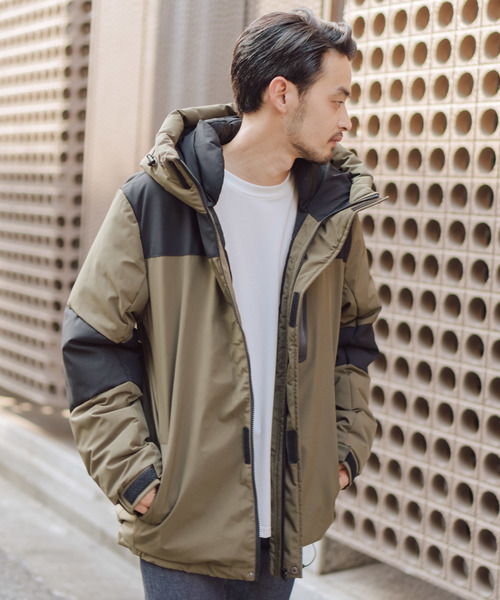 Auntie Rosa Holiday（アンティローザホリデー）の「【Holiday】中綿フードボリュームジャケット（ダウンジャケット/コート・メンズ・ブラック/ベージュ/オリーブ・MEDIUM/LARGE）」の15枚目の写真