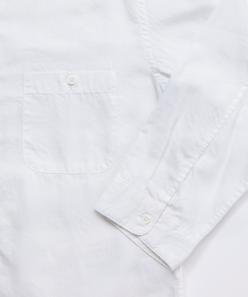 MONKEY TIME（モンキータイム）の「MT∴ コットン/リヨセル バンドカラー クウォータースリーブシャツ◆（シャツ/ブラウス・メンズ・ホワイト/その他1・SMALL/MEDIUM/LARGE）」の11枚目の写真