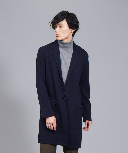 ABAHOUSE GRAY（アバハウスグレイ）の「【展開店舗限定】カットチェスターコート（ステンカラーコート・メンズ・オレンジ系その他/ネイビー/その他/チャコールグレー・48/50/46）」の3枚目の写真