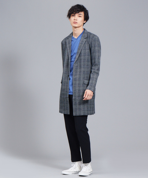 ABAHOUSE GRAY（アバハウスグレイ）の「【展開店舗限定】カットチェスターコート（ステンカラーコート・メンズ・オレンジ系その他/ネイビー/その他/チャコールグレー・48/50/46）」の21枚目の写真