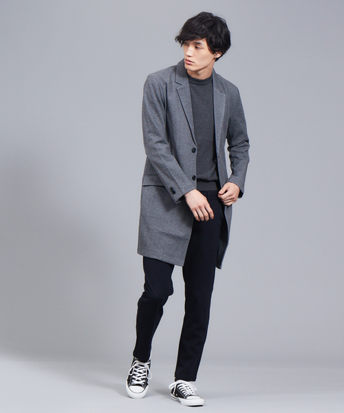 ABAHOUSE GRAY（アバハウスグレイ）の「【展開店舗限定】カットチェスターコート（ステンカラーコート・メンズ・オレンジ系その他/ネイビー/その他/チャコールグレー・48/50/46）」の22枚目の写真