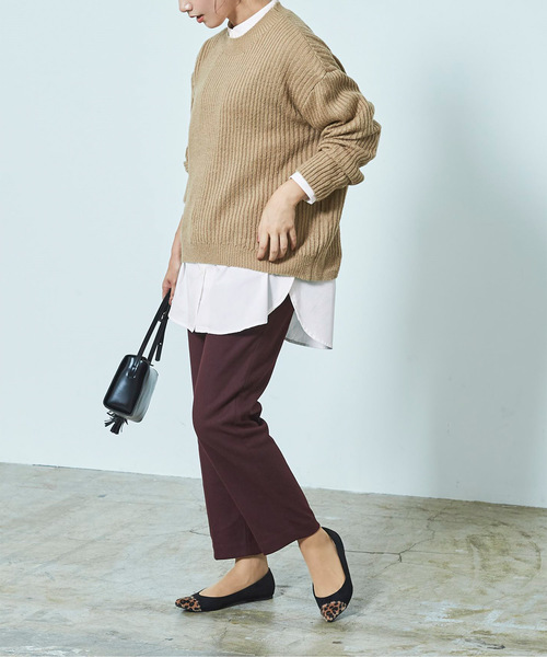 UR'S(ユアーズ)の「釦デザインロングシャツ(シャツ/ブラウス・レディース・ホワイト/ベージュ/カーキ・M)」の19枚目の写真