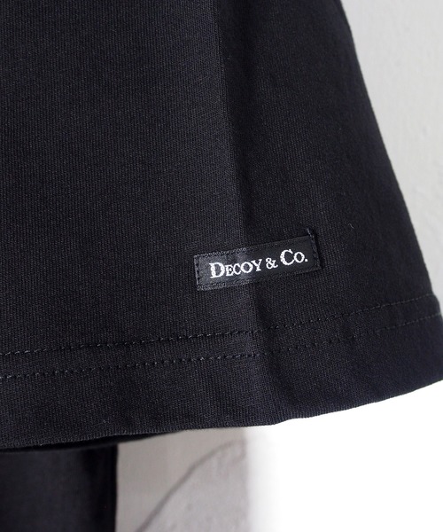 DECOY＆CO.（デコイアンドシーオー）の「デコイアンドシーオー デコイ Tシャツ 無地T（Tシャツ/カットソー・メンズ・ホワイト/ブラック・MEDIUM/LARGE/X-LARGE）」の13枚目の写真