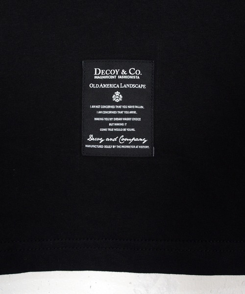 DECOY＆CO.（デコイアンドシーオー）の「デコイアンドシーオー デコイ Tシャツ 無地T（Tシャツ/カットソー・メンズ・ホワイト/ブラック・MEDIUM/LARGE/X-LARGE）」の11枚目の写真