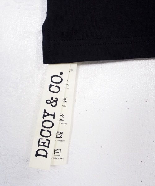 DECOY＆CO.（デコイアンドシーオー）の「デコイアンドシーオー デコイ Tシャツ 無地T（Tシャツ/カットソー・メンズ・ホワイト/ブラック・MEDIUM/LARGE/X-LARGE）」の10枚目の写真