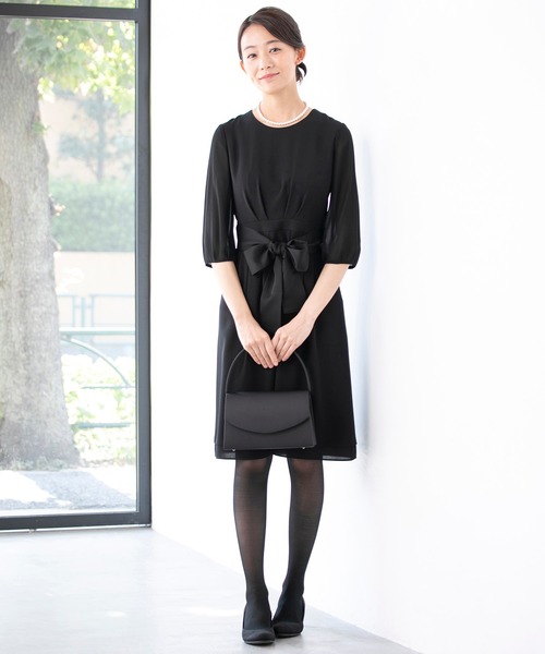 form forma（フォルムフォルマ）の「【喪服・礼服用】ブラックフォーマル雑貨・5点セット/バッグ・念珠・ふくさ・ネックレス・サブバッグ（ハンドバッグ・レディース・ブラック・FREE）」の7枚目の写真
