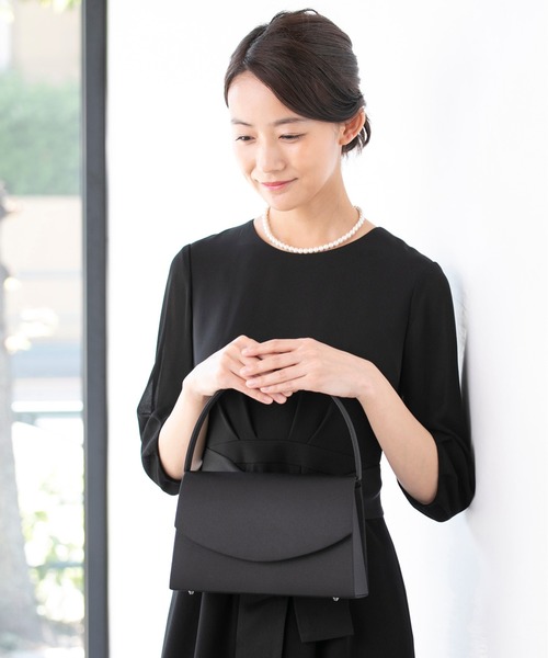 form forma（フォルムフォルマ）の「【喪服・礼服用】ブラックフォーマル雑貨・5点セット/バッグ・念珠・ふくさ・ネックレス・サブバッグ（ハンドバッグ・レディース・ブラック・FREE）」の8枚目の写真