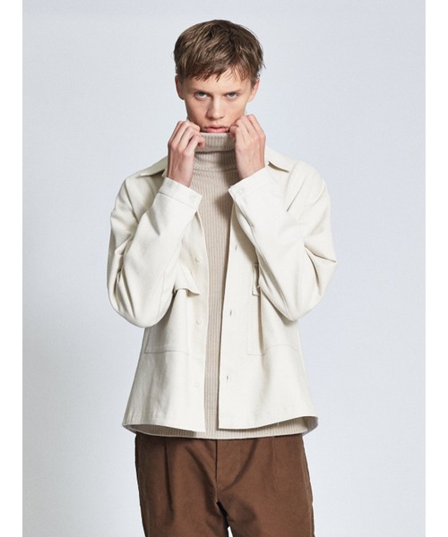 MYSELF ABAHOUSE（マイセルフアバハウス）の「【MYSELF ABAHOUSE】CPO/カバーオールシャツ（ブルゾン・メンズ・ホワイト/ネイビー/ブルー系その他・M/L）」の2枚目の写真