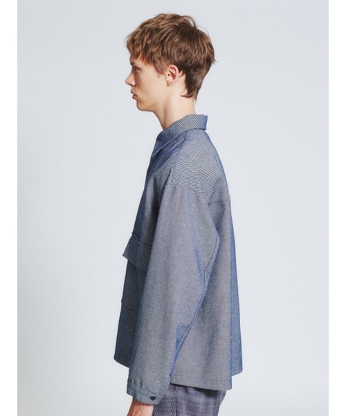 MYSELF ABAHOUSE（マイセルフアバハウス）の「【MYSELF ABAHOUSE】CPO/カバーオールシャツ（ブルゾン・メンズ・ホワイト/ネイビー/ブルー系その他・M/L）」の19枚目の写真