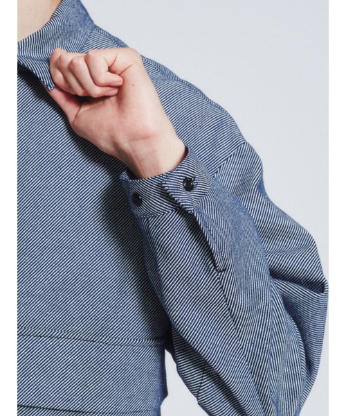 MYSELF ABAHOUSE（マイセルフアバハウス）の「【MYSELF ABAHOUSE】CPO/カバーオールシャツ（ブルゾン・メンズ・ホワイト/ネイビー/ブルー系その他・M/L）」の15枚目の写真