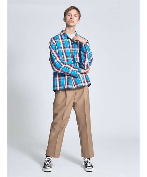 MYSELF ABAHOUSE（マイセルフアバハウス）の「【MYSELF ABAHOUSE】CPO/カバーオールシャツ（ブルゾン・メンズ・ホワイト/ネイビー/ブルー系その他・M/L）」の8枚目の写真