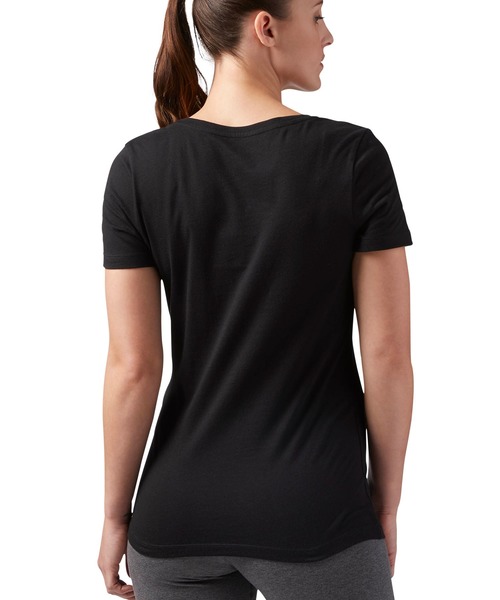 Reebok(リーボック)の「 リニア リード スクープ ネック / LINEAR READ SCOOP NECK(Tシャツ/カットソー・レディース・ライトブルー/レッド/ブラック/ホワイト×レッド・SMALL/MEDIUM/LARGE/X-LARGE/X-SMALL)」の6枚目の写真