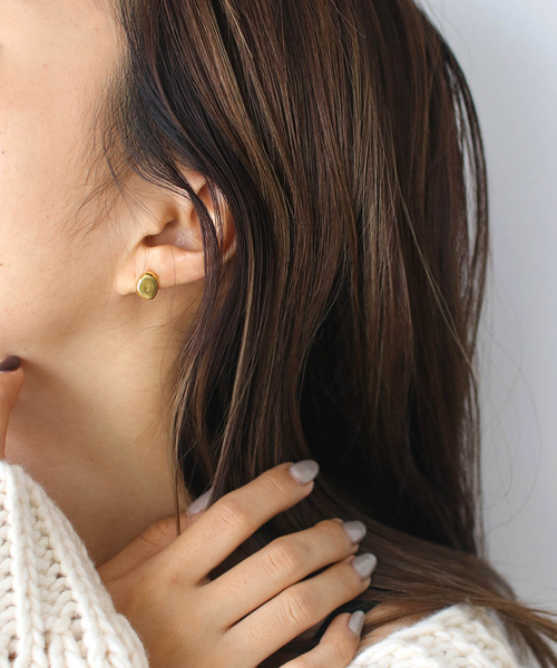 CANAL JEAN（キャナルジーン）の「Pt(ピーティー) 変形ドロップピアス  