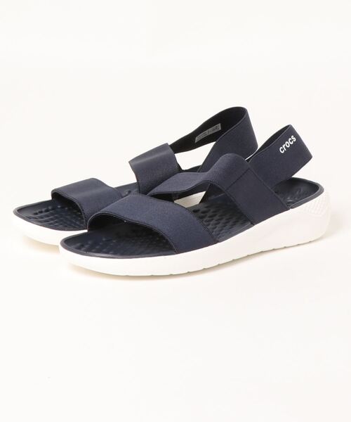 crocs（クロックス）の「クロックス crocs ライトライド ストレッチ スポーツ サンダル ウィメンliteride stretch sandal w（サンダル・レディース・ピンク/グレー/ブラック×ブラック/ブラック×ホワイト/ピンク系その他3/ブルー/ネイビー×ホワイト/ミント・25cm/23cm/22cm/24cm/21cm）」の6枚目の写真