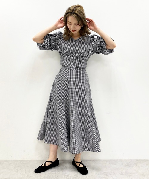 one after another NICE CLAUP(ワンアフターアナザーナイスクラップ)の「袖ボリュームブラウス(シャツ/ブラウス・レディース・ホワイト系その他/ドット/チェック/ブラック系その他/パープル・FREE)」の6枚目の写真