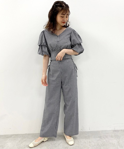 one after another NICE CLAUP(ワンアフターアナザーナイスクラップ)の「袖ボリュームブラウス(シャツ/ブラウス・レディース・ホワイト系その他/ドット/チェック/ブラック系その他/パープル・FREE)」の22枚目の写真