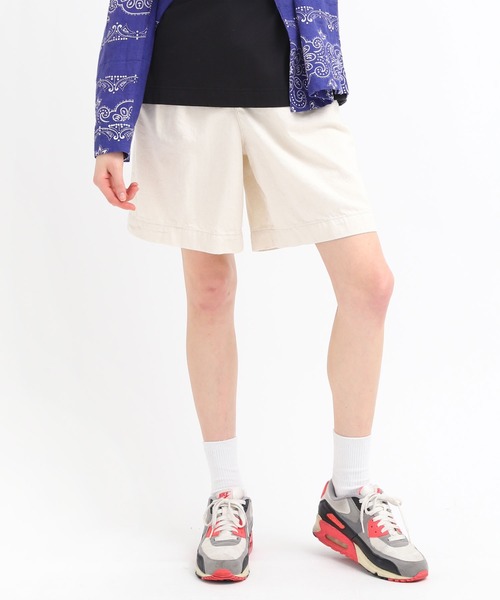 RNA（アールエヌエー）の「T0992 コットンリネンデニムハーフパンツ（デニムパンツ・レディース・インディゴブルー/キナリ・SMALL/MEDIUM）」の2枚目の写真