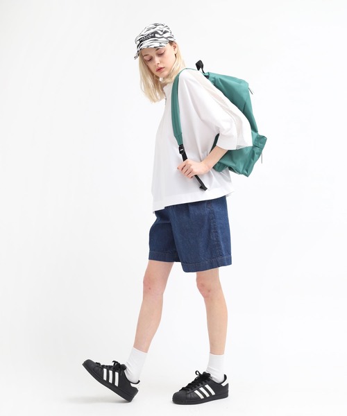 RNA（アールエヌエー）の「T0992 コットンリネンデニムハーフパンツ（デニムパンツ・レディース・インディゴブルー/キナリ・SMALL/MEDIUM）」の12枚目の写真